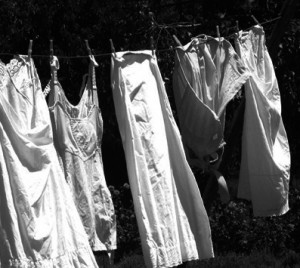 black and white washing